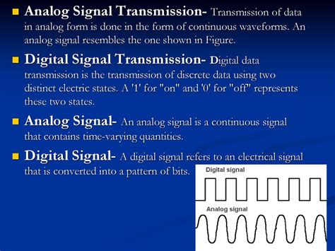 example of analog signal transmission