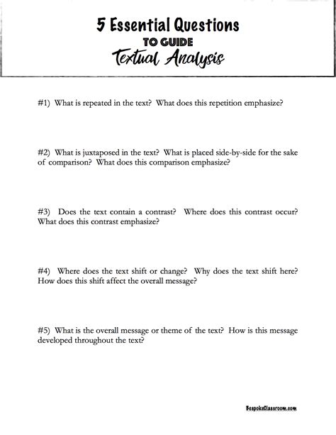 example of analysis question