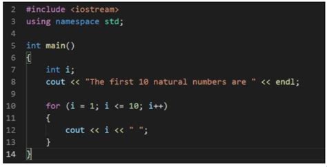 example of c program using for loop
