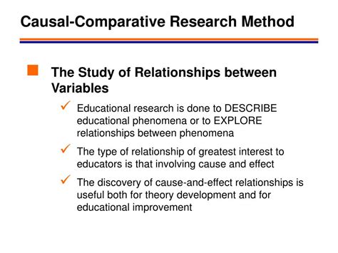 example of causal comparative research title