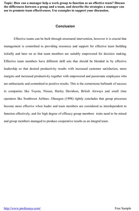 example of conclusion in quantitative research paper