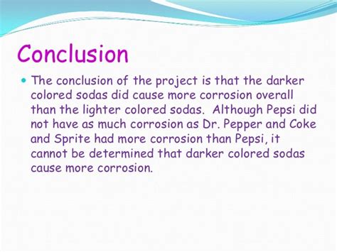 example of conclusion in science fair project
