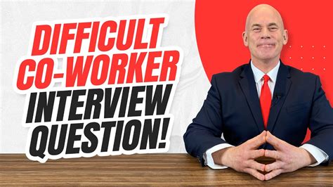 example of difficult coworker interview question