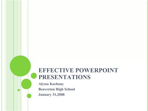 example of effective powerpoint presentation