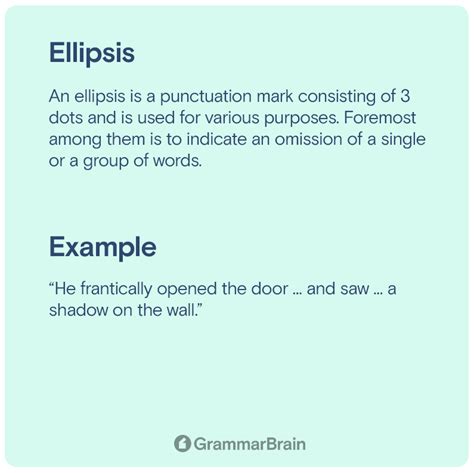 example of ellipsis in english language