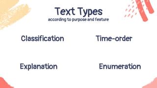 example of enumeration text type grade 5 with answer