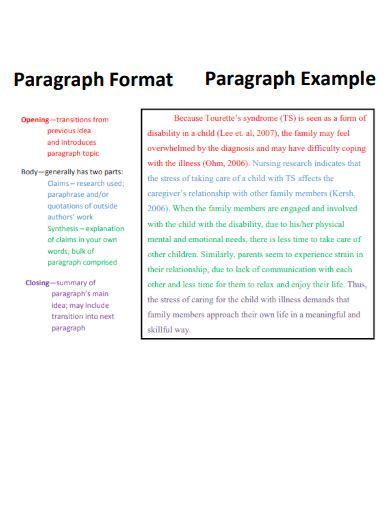 example of example paragraph