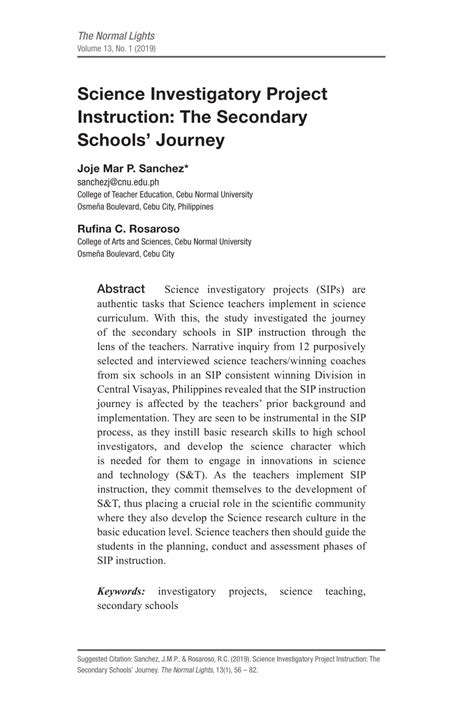 example of introduction in science investigatory project