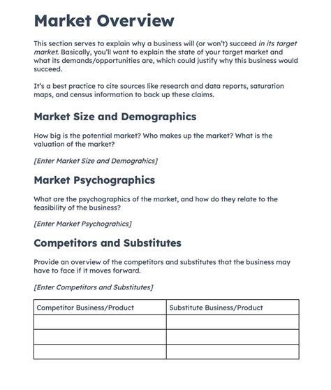 example of market analysis in feasibility study