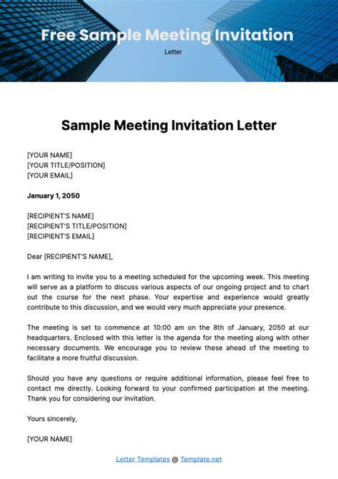 example of meeting invitation