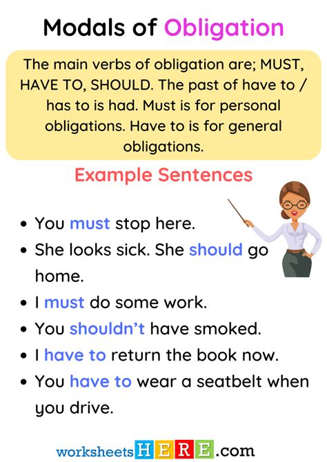 example of obligation in school
