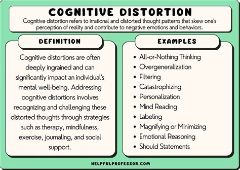 example of personalization cognitive distortion