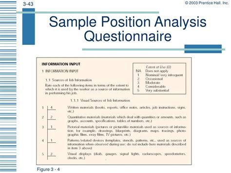 example of position analysis questionnaire