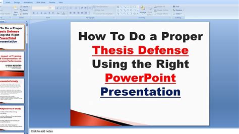 example of powerpoint presentation in research defense