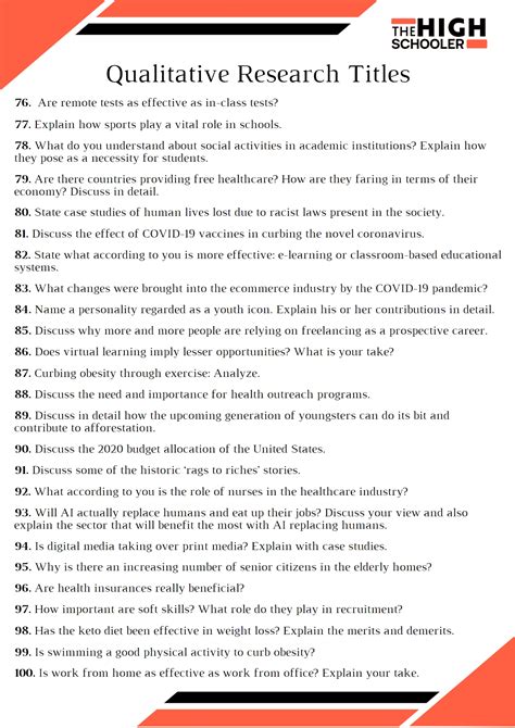 example of practical research title