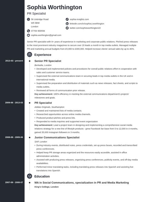 example of profile statement for cv