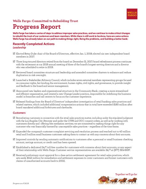 example of progress report pdf