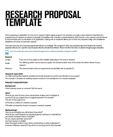 example of project outline for research