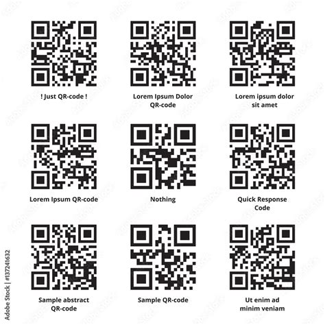 example of qr code text