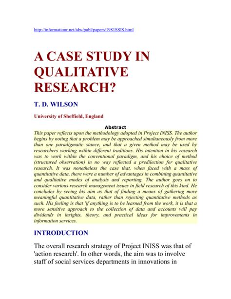 example of qualitative case study