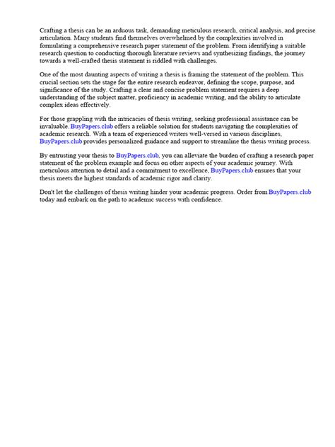 example of research proposal problem statement