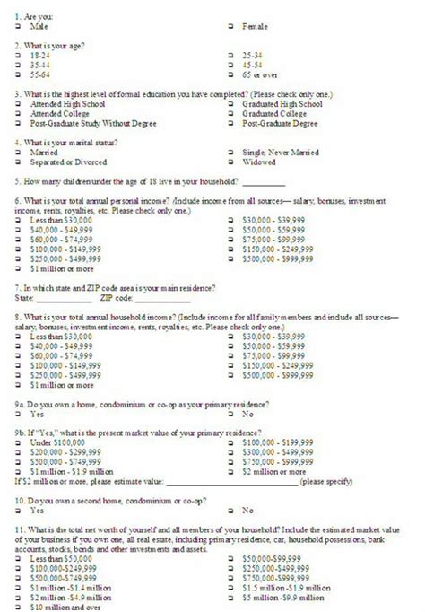 example of research survey questionnaire quantitative