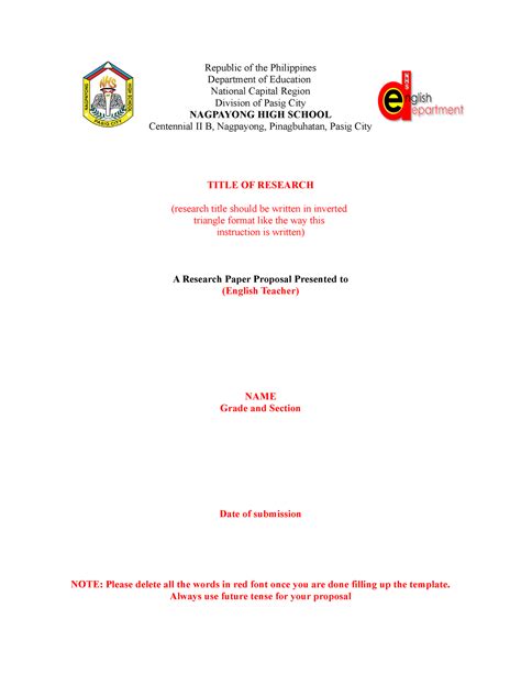 example of research title for grade 10
