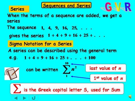 example of sequence and series in mathematics