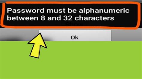 example of single byte alphanumeric password