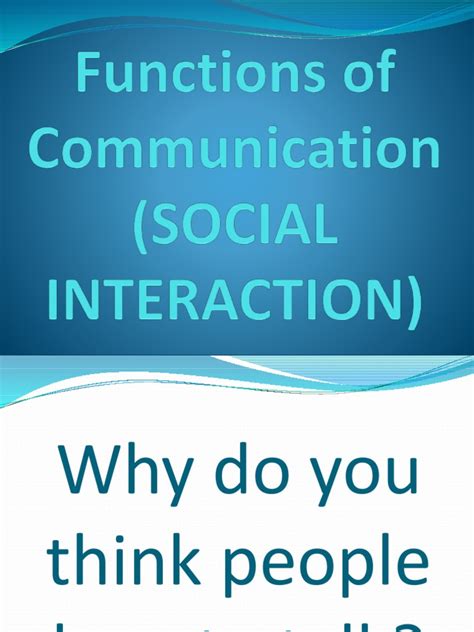 example of social interaction function