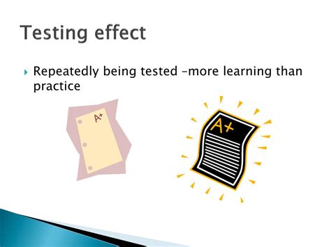 example of testing effect ap psych