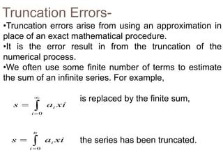 example of truncation error in numerical analysis