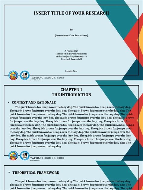 example ppt for research defense