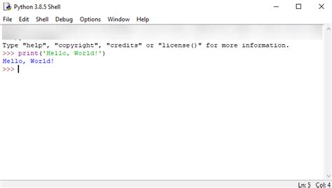 example python code hello world