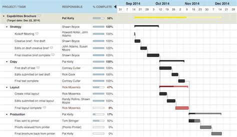 examples for project management tools