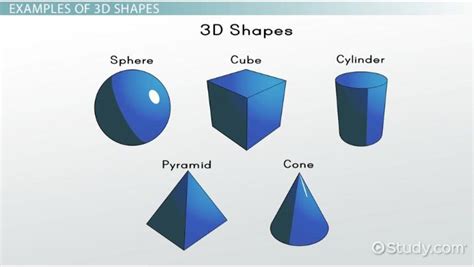 examples of 3 dimensional objects