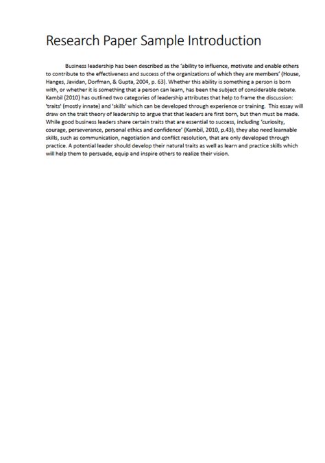 examples of a good introduction paragraph for a research paper