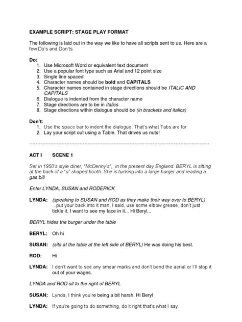 examples of a play script
