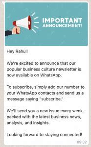 examples of a promotional message
