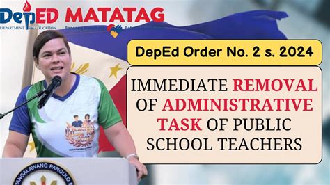 examples of administrative tasks in deped