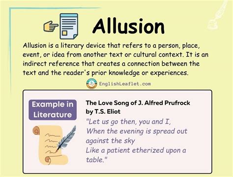 examples of allusion in literature