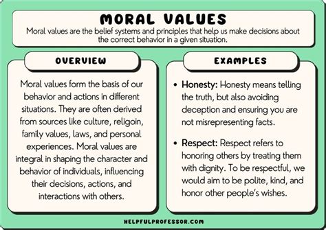 examples of bad moral values