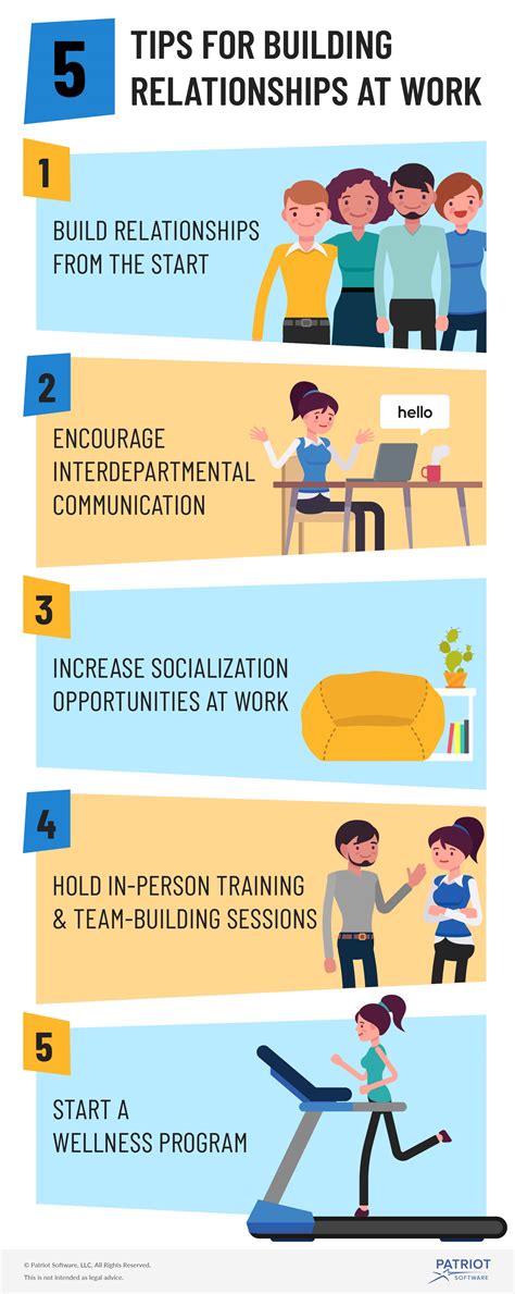 examples of building relationships in the workplace