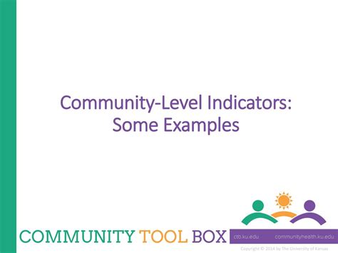 examples of community indicators