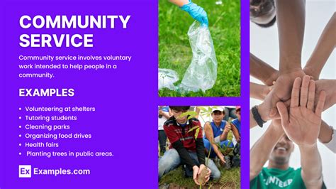 examples of community service in civic education