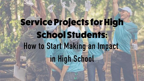 examples of community service in high school