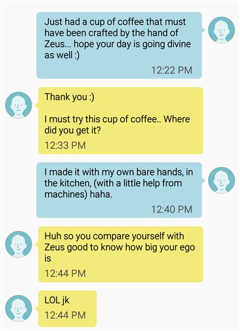 examples of flirting over text reddit