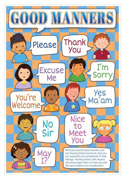 examples of good manners for students in school