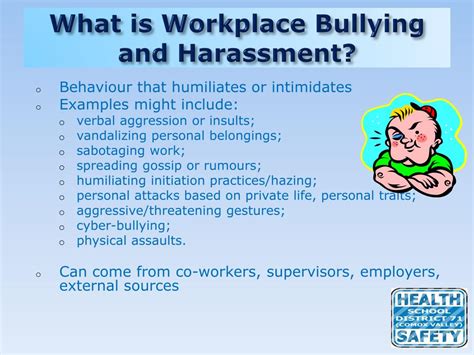 examples of harassment in the workplace uk