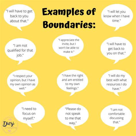 examples of healthy boundaries with friends